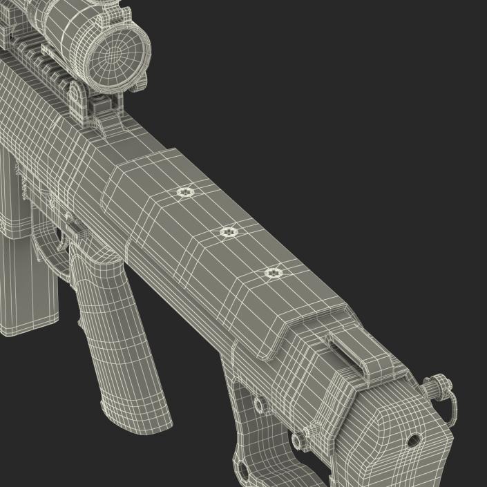 3D model Sniper Rifle Barrett M107