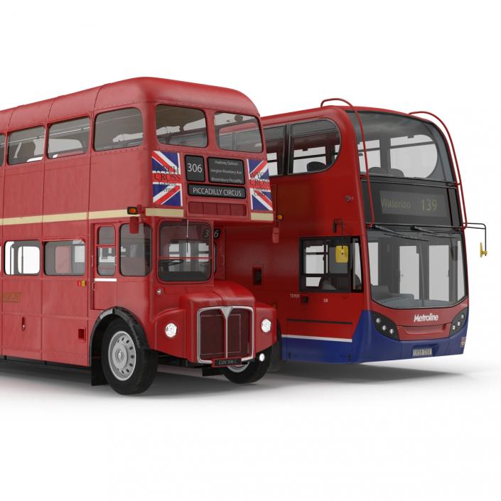 London Buses Simple Interior Collection 3D model