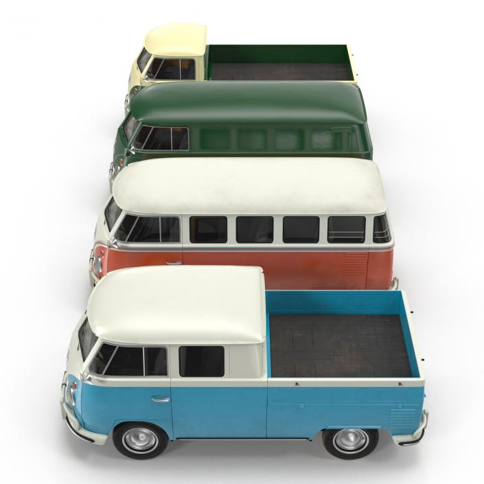 Volkswagen Type 2 Simple Interior Collection 3D model
