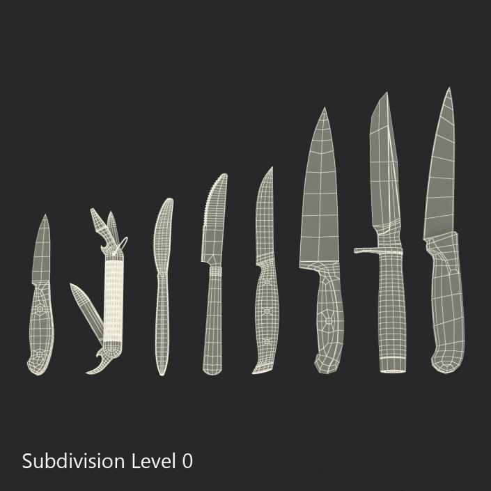 Knives Collection 2 3D model