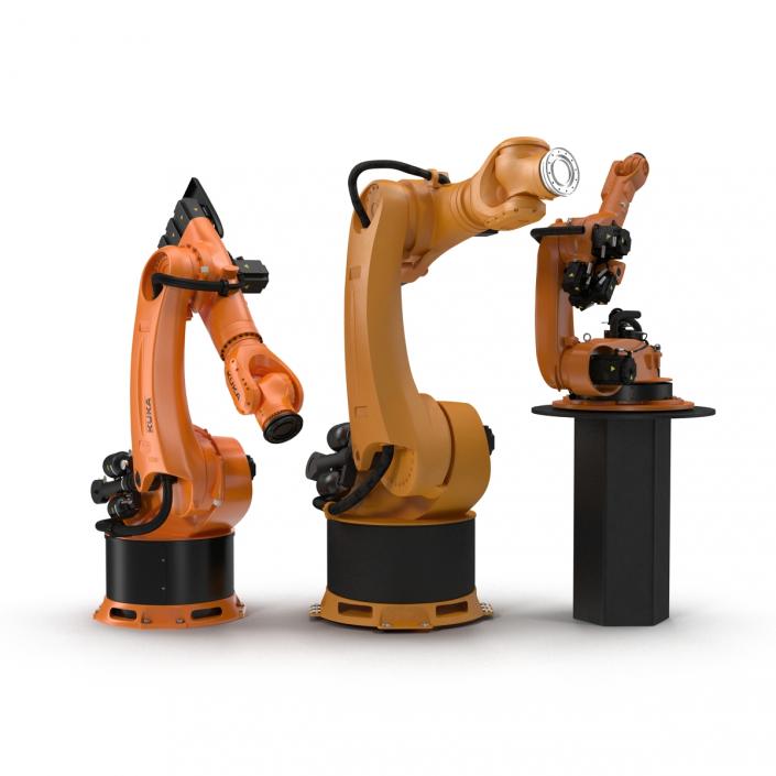 3D Kuka Robots Rigged Collection 4
