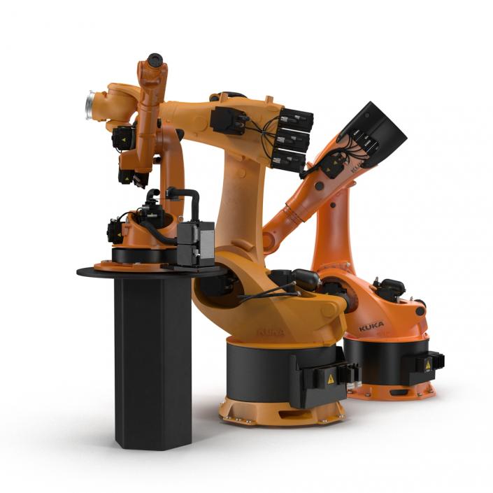 3D Kuka Robots Rigged Collection 4