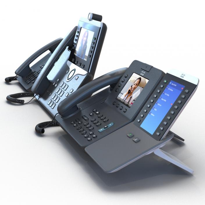 3D Cisco IP Phones Collection 3 model