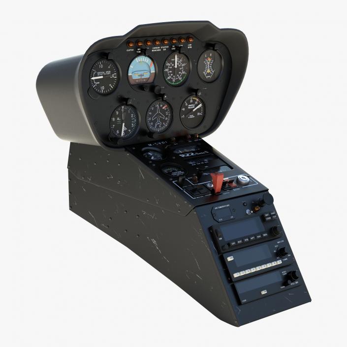 Light Helicopter Control Panel 2 3D