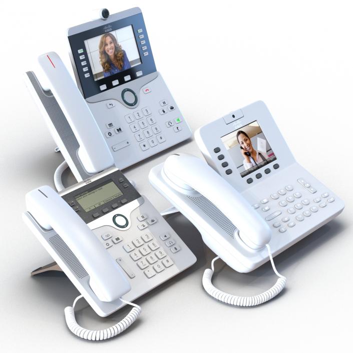 3D Cisco IP Phones Collection