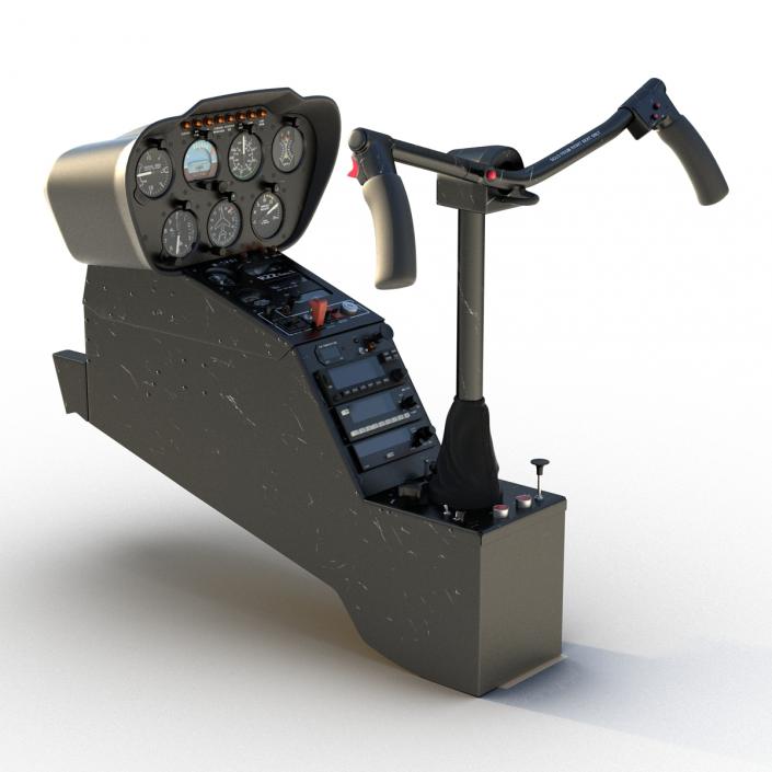 3D model Light Helicopter Control Panel