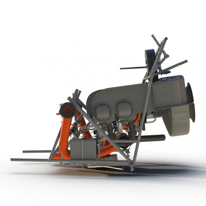 3D Light Helicopter Engine model