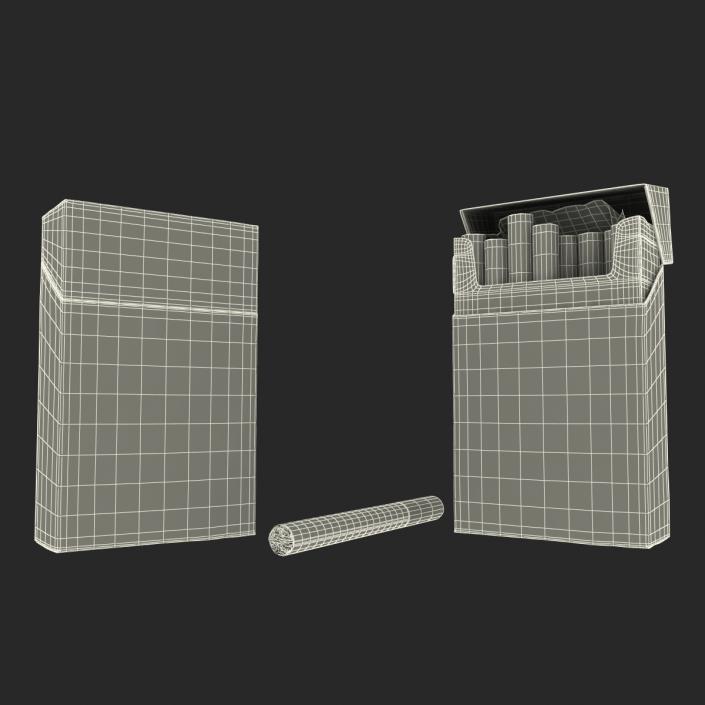 Cigarettes Lucky Strike Collection 3D model