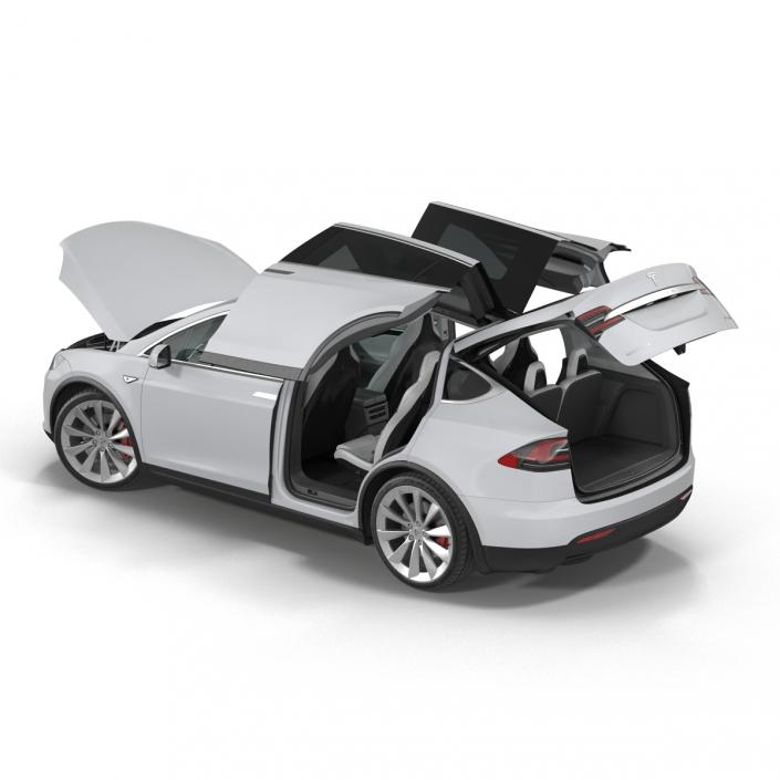 3D model Tesla Model X Rigged