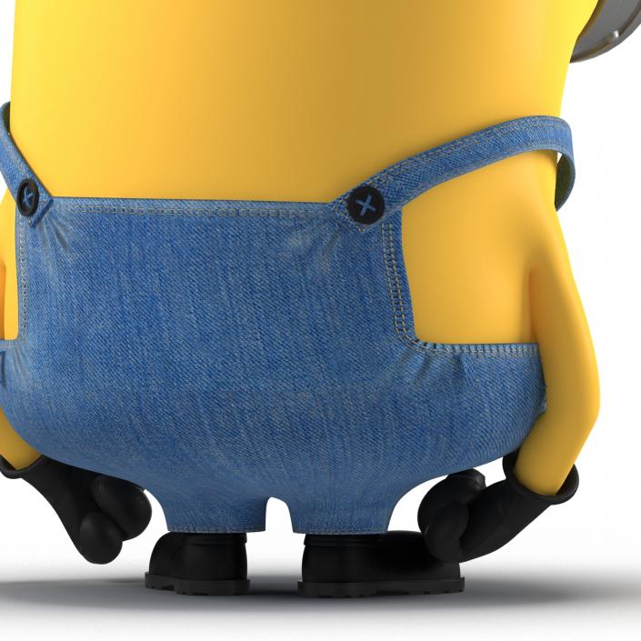 3D Short Two Eyed Minion Pose 2 model