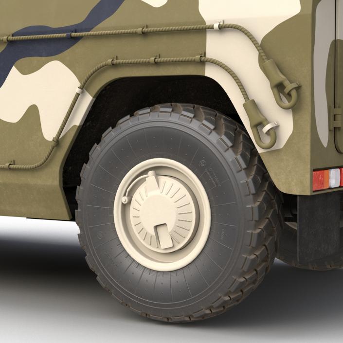 3D Infantry Mobility Vehicle GAZ Tigr M Rigged model