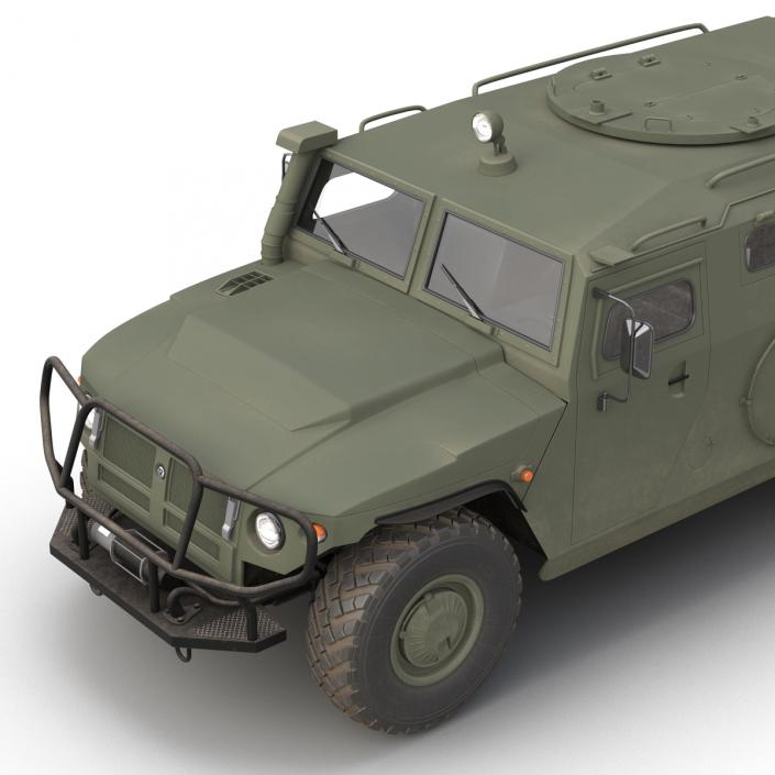 Russian Mobility Vehicle GAZ Tigr M Rigged 3D