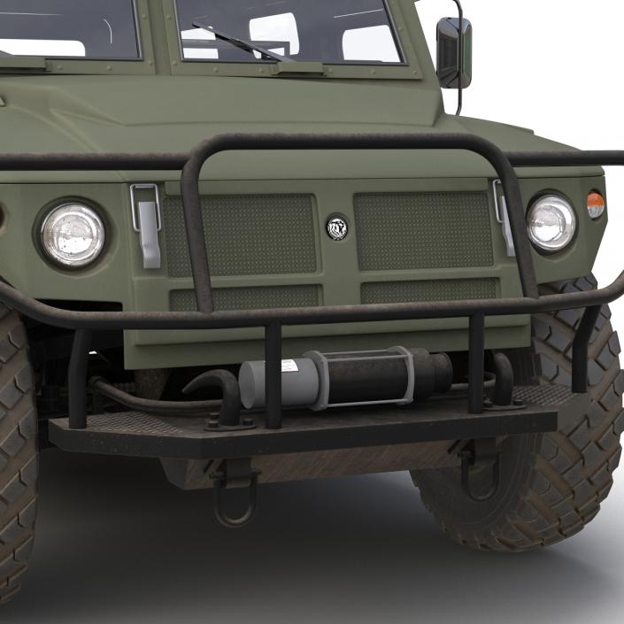 Russian Mobility Vehicle GAZ Tigr M Rigged 3D