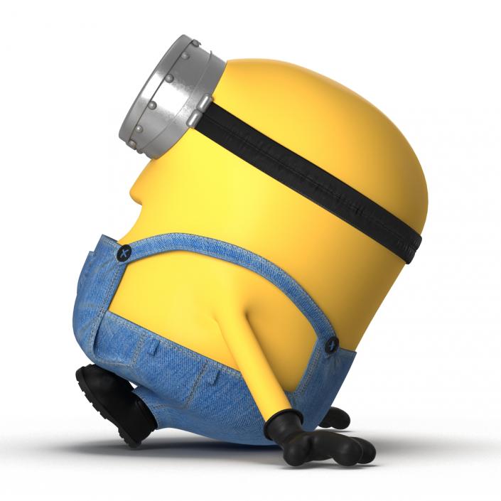 3D Short Two Eyed Minion Pose 4 model