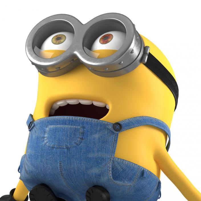 3D Short Two Eyed Minion Pose 4 model
