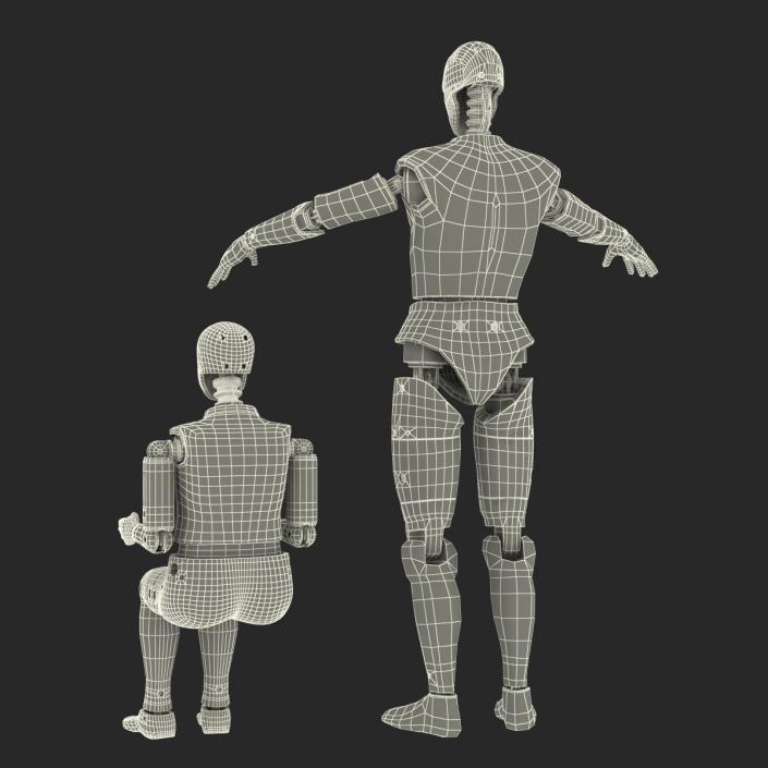 3D Crash Test Dummies Rigged Collection