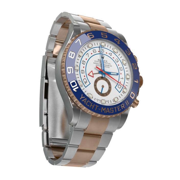 3D model Rolex Yachtmaster II Steel and Gold