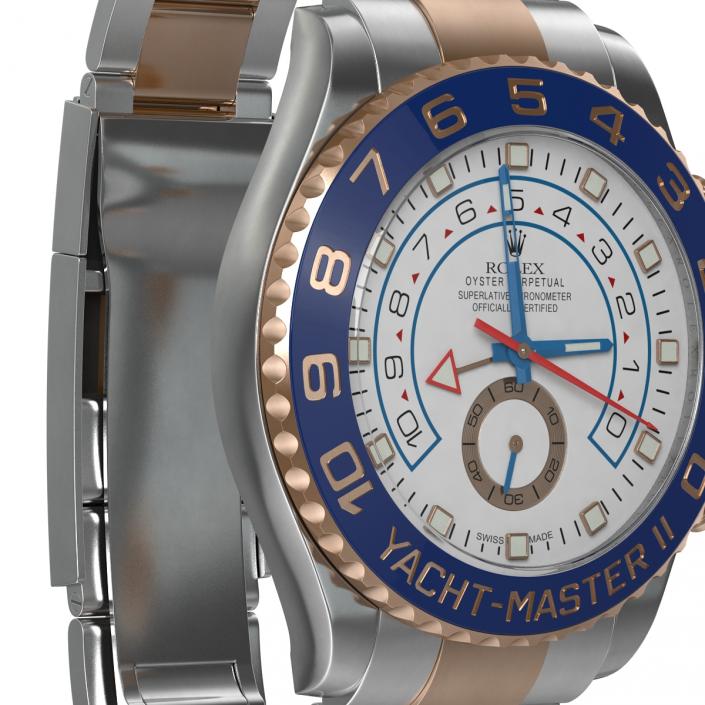 3D model Rolex Yachtmaster II Steel and Gold