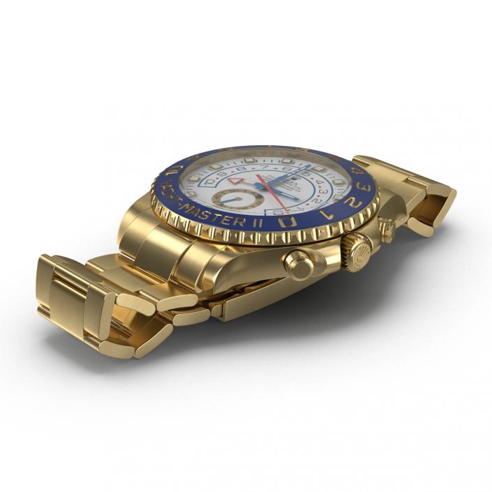 Rolex Yachtmaster II Oyster Gold 3D
