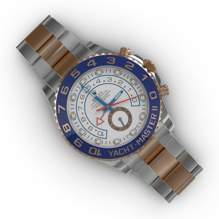 Rolex Yachtmaster II Oyster Steel and Gold 3D