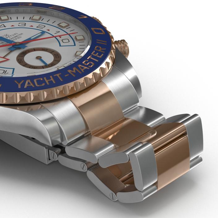 Rolex Yachtmaster II Oyster Steel and Gold 3D