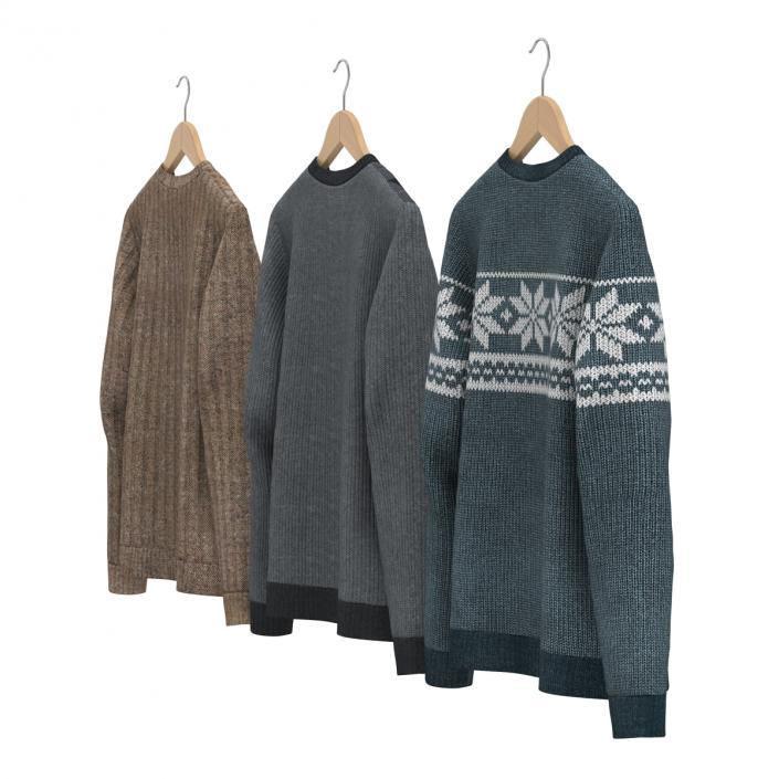 Sweaters on Hanger Collection 3D model