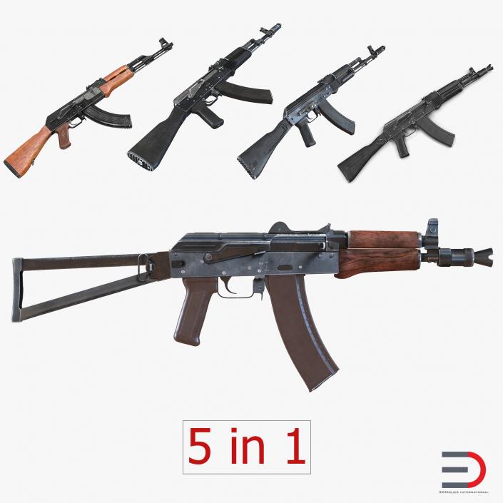 Assault Rifle AK Collection 2 3D model
