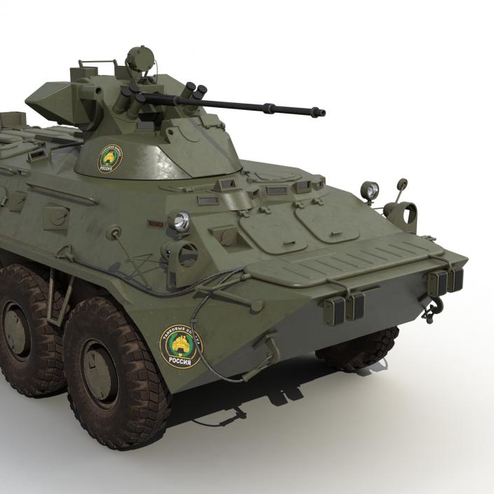 3D model Amphibious Armoured Personnel Carrier BTR 80A