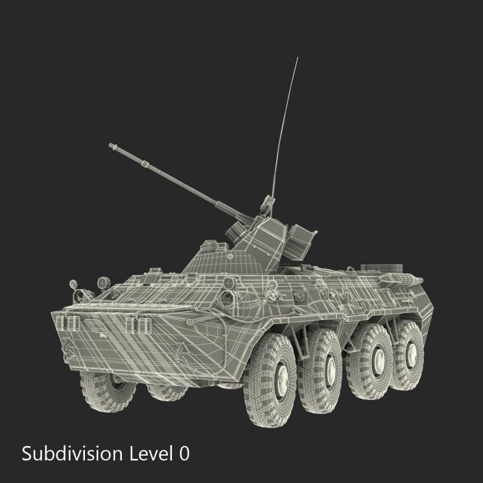 3D Rigged Russian Military Vehicles Collection model