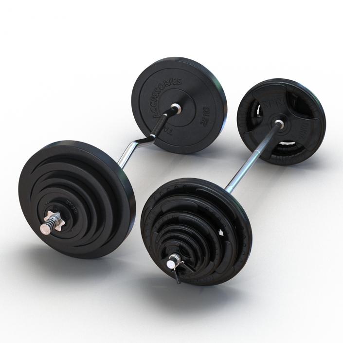 Barbells Collection 3D model