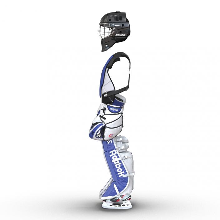 3D model Hockey Goalie Protection Kit Blue 3