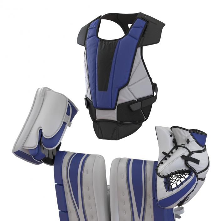 3D Hockey Goalie Protection Kit Generic Blue