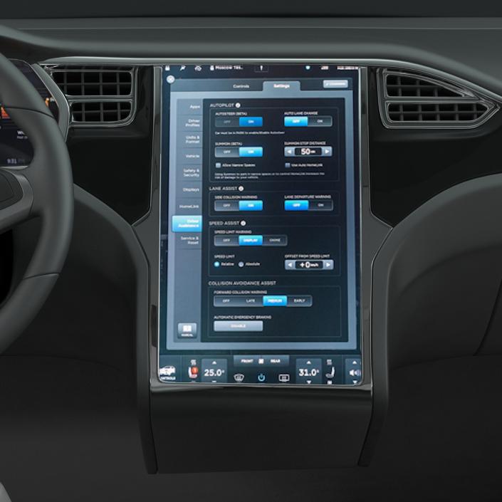 Tesla Model X Simple Interior 3D model