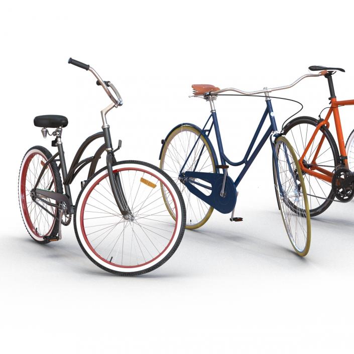 3D Rigged Bikes Collection model