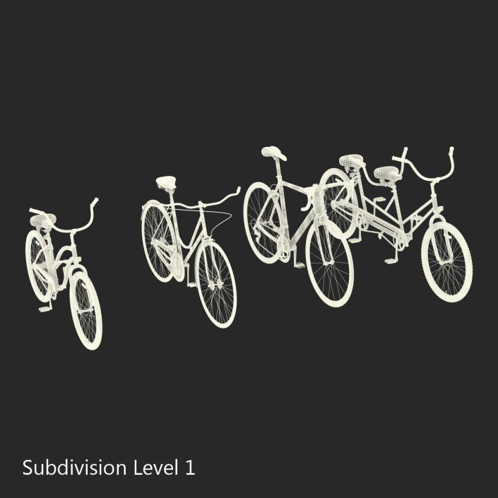 3D Rigged Bikes Collection model