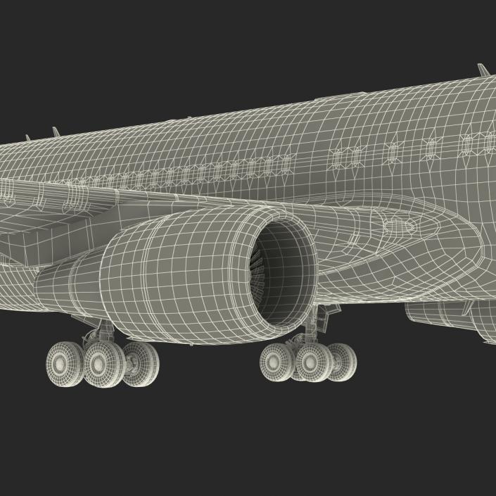 Boeing 767-200ER Alitalia Rigged 3D