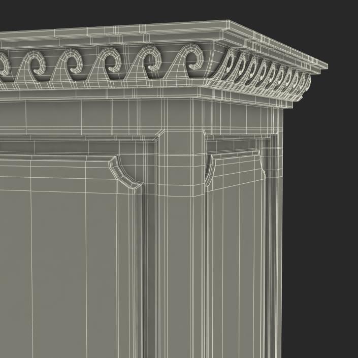3D model Column Base Greco Roman 2