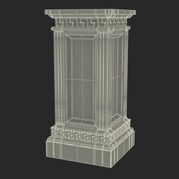 3D model Column Base Greco Roman 3