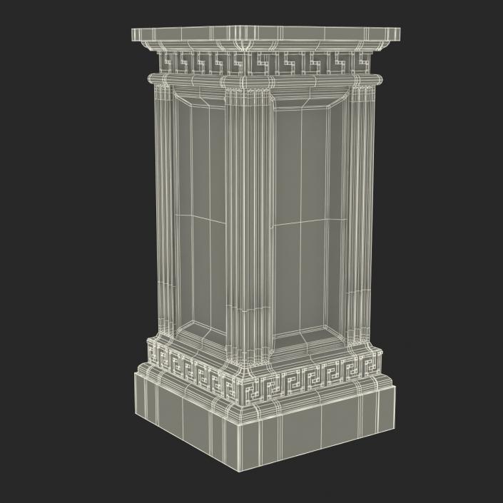 3D model Column Base Greco Roman 3