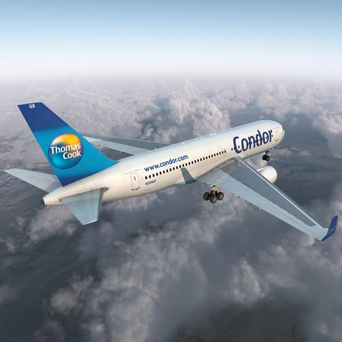 3D Boeing 767-200ER Condor Flugdienst Rigged
