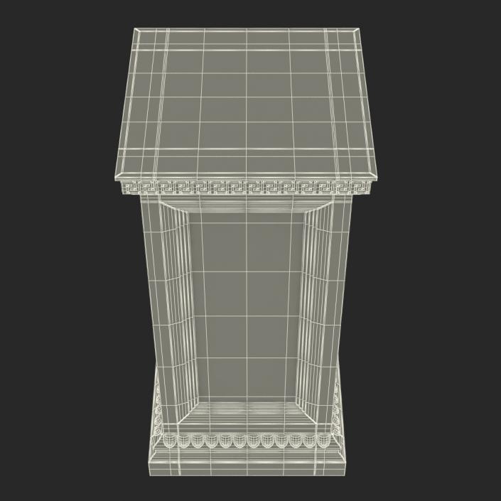 3D Column Base Greco Roman model