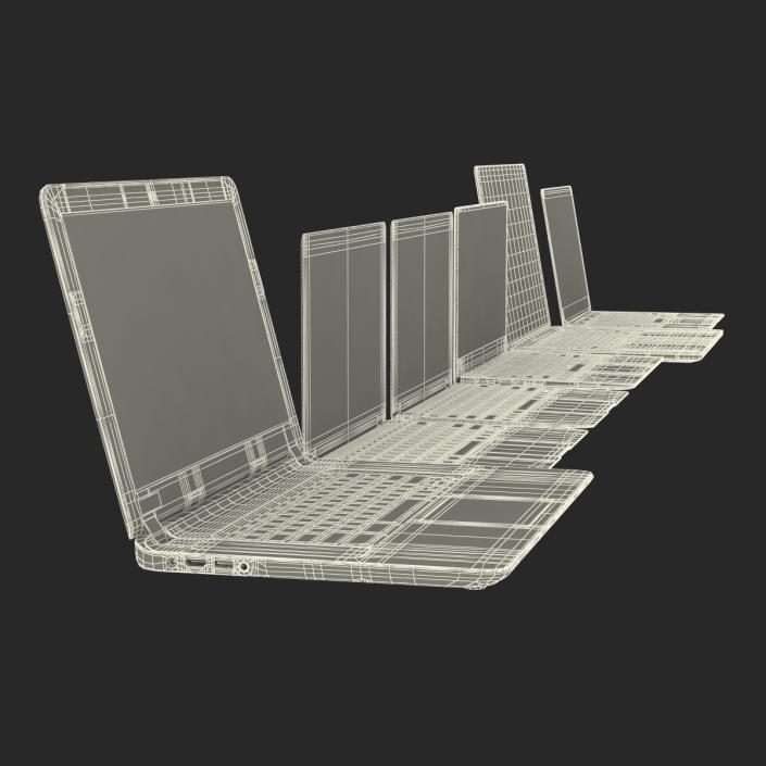 3D Generic Laptops Collection 2 model