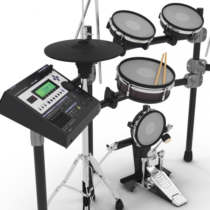 3D Electronic Drum Kit 3D Models Set model