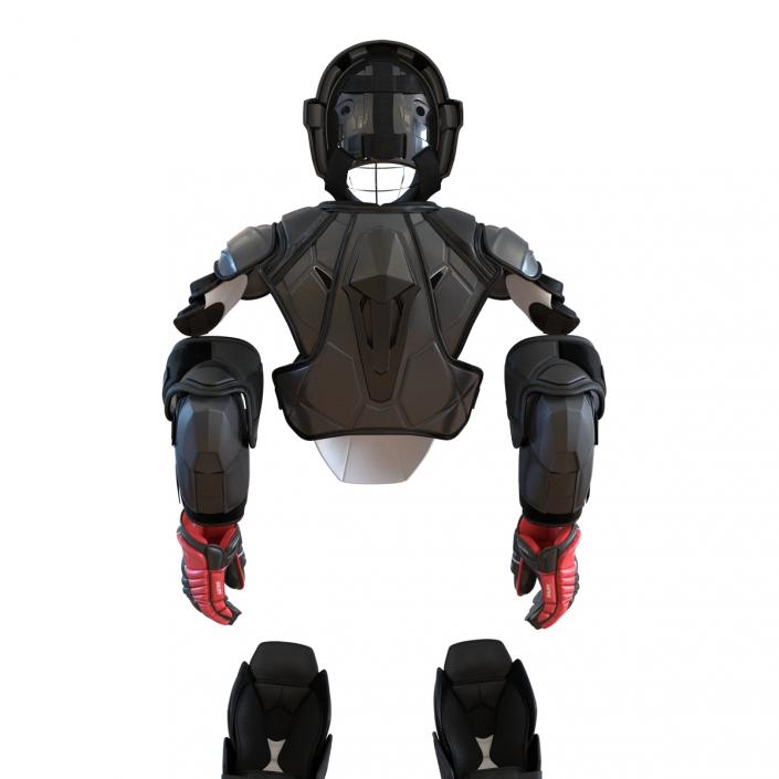3D Hockey Protective Gear Kit 3 model