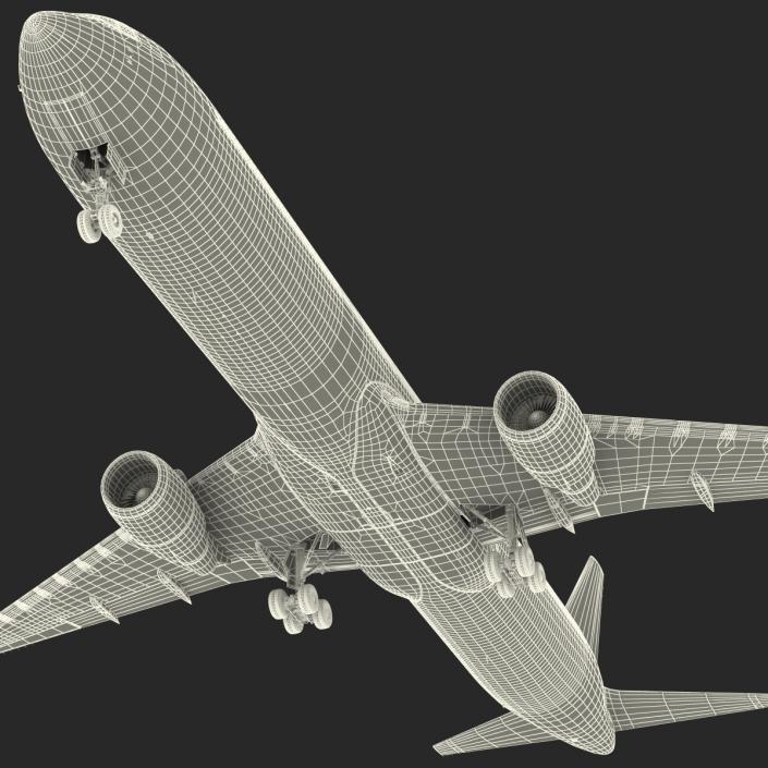 Boeing 767-400ER American Airlines 3D model
