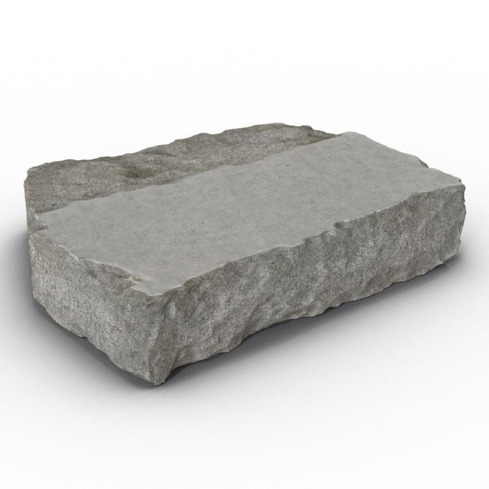 3D Concrete Chunk 3