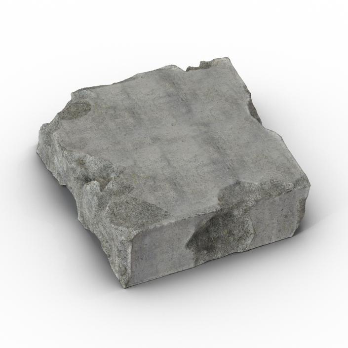 3D Concrete Chunk 6