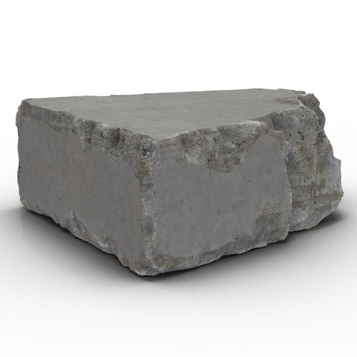 3D Concrete Chunk 8