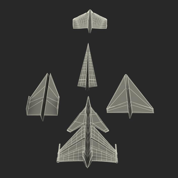 3D model Paper Planes Collection 2