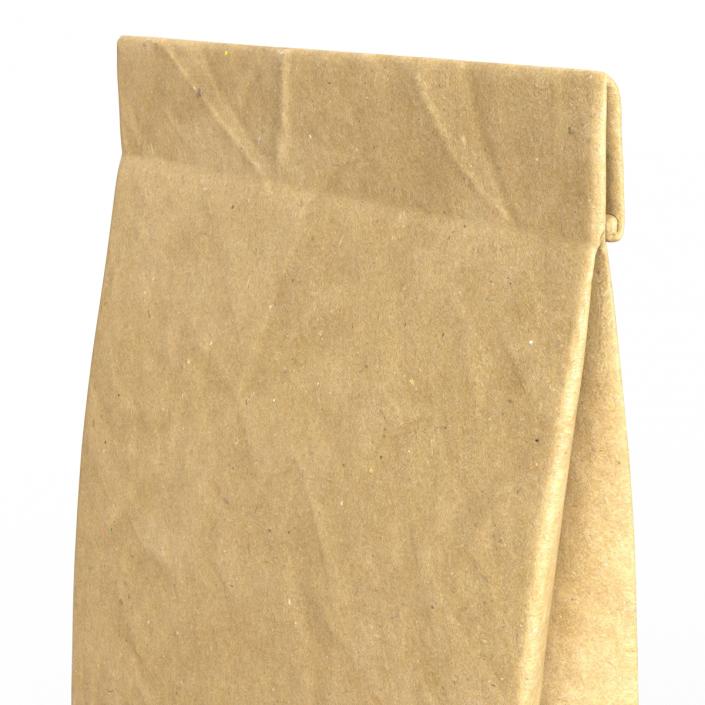 3D Ground Coffee Bag Paper model